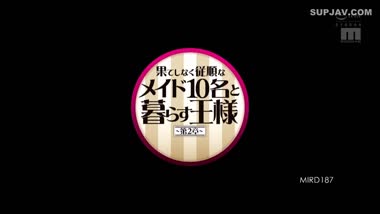 Mikako Abe Shuri Atomi Shizuku Seino Hikaru Minazuki Hana Misora Rika Mochida Risa Mochizuki Hikari Nanase Hinami Yumesaki - Moodyz - MIRD-187 A King Who Lives With Ten Obedient Maids-Chapter 2 - Uncensored